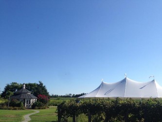 Tent on the lawn near the gazebo, Charles Wildbank photo